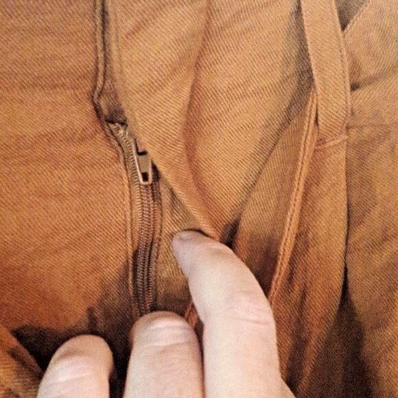 High Rise Paper Bag Waist Zip Tie Belt Blousy Shorts Medium Pockets a. new day - Picture 3 of 10